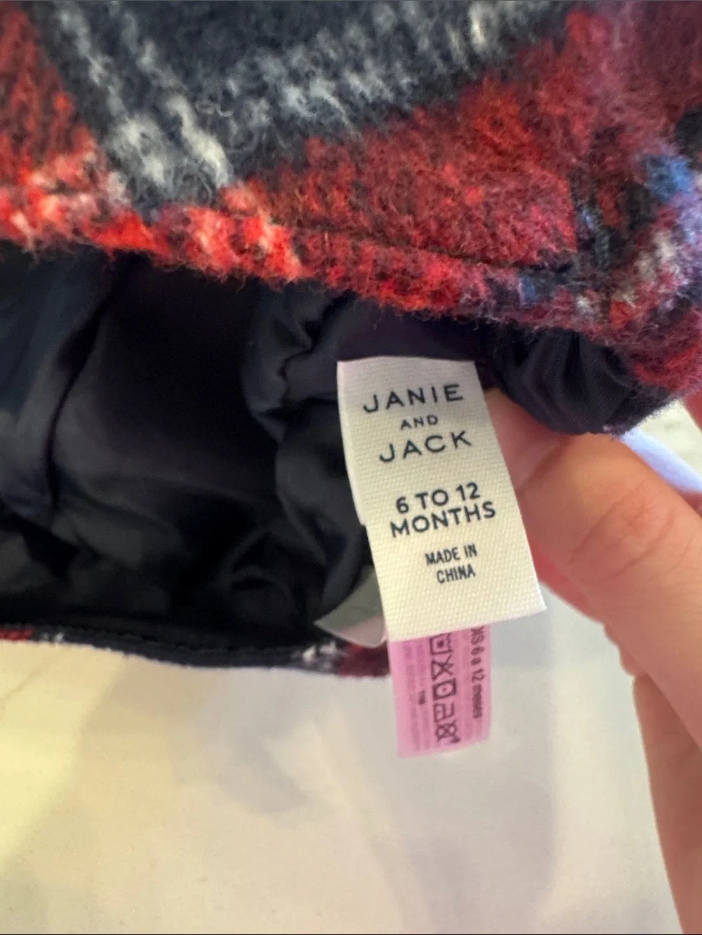 Janie and Jack tartan beret